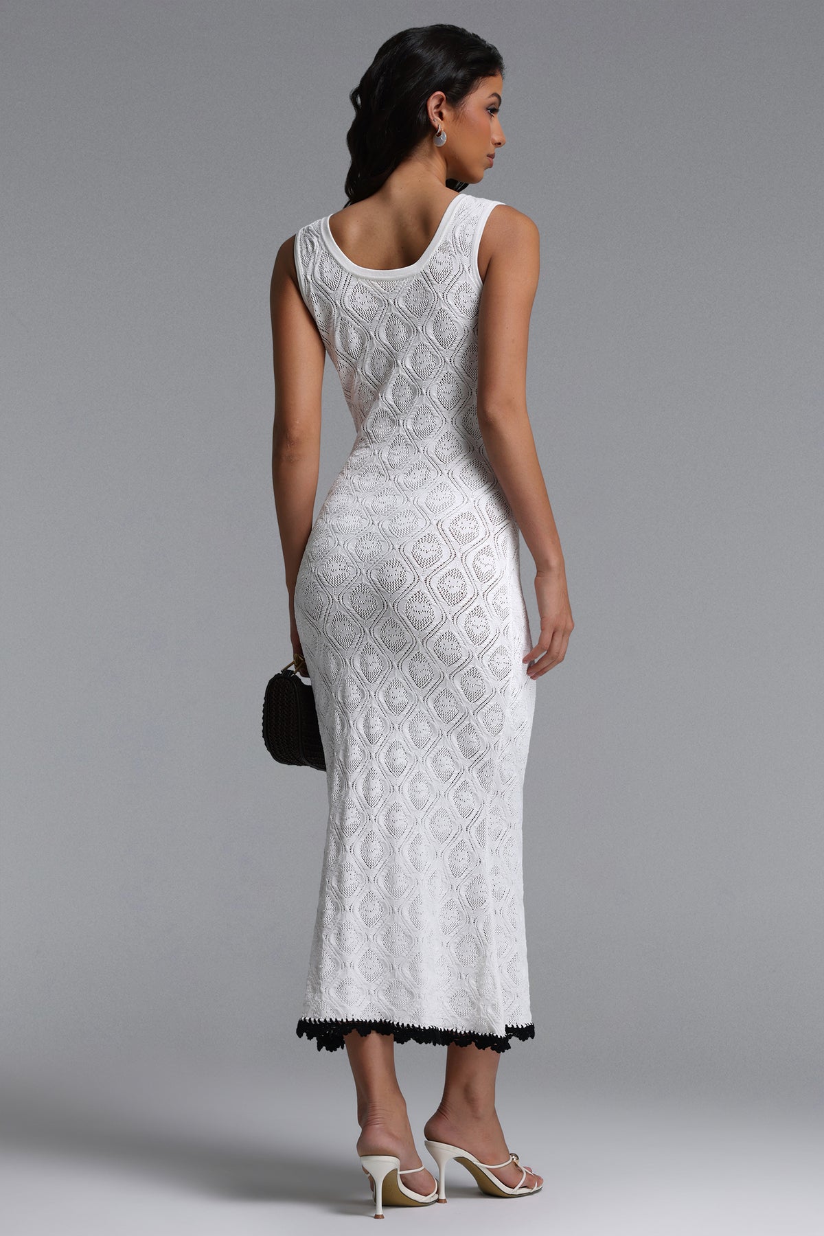 Etta Sleeveless Knit Maxi Dress – White