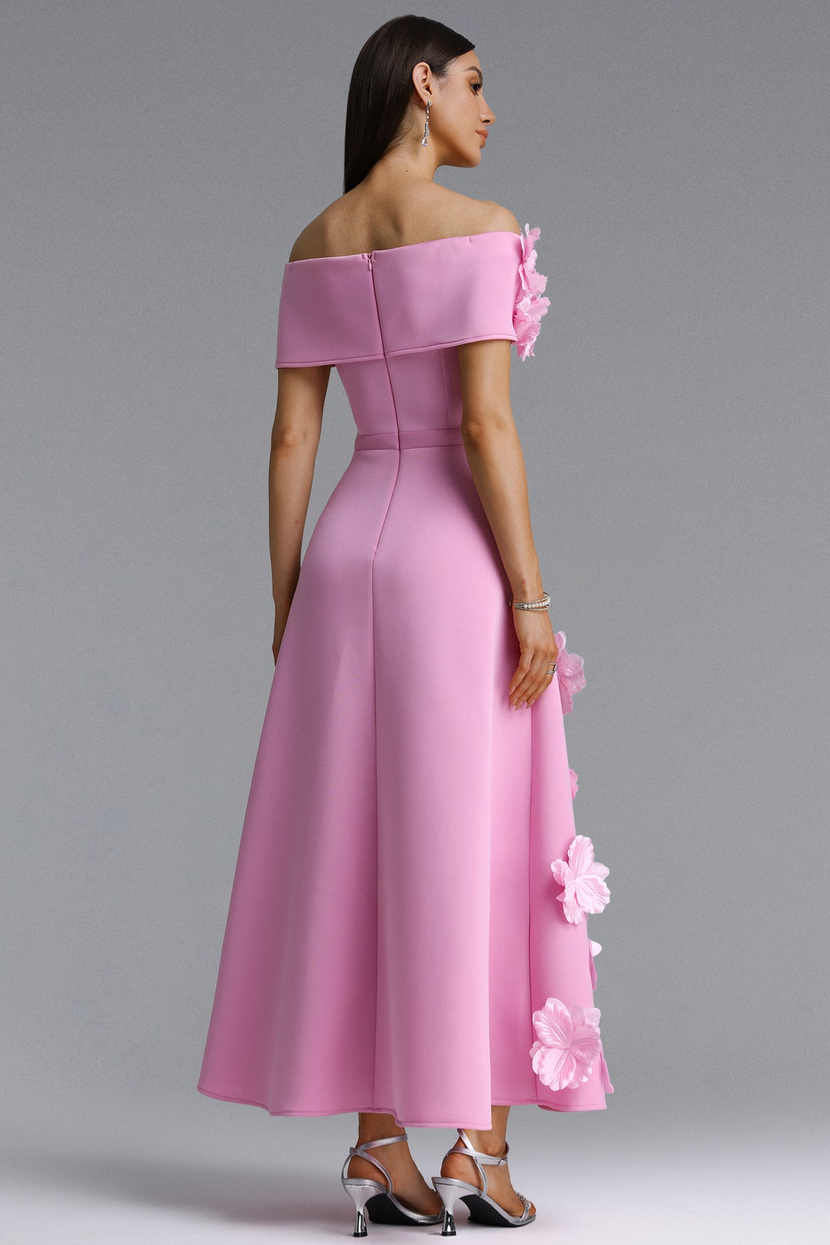 Gacia Off Shoulder Floral Maxi Dress