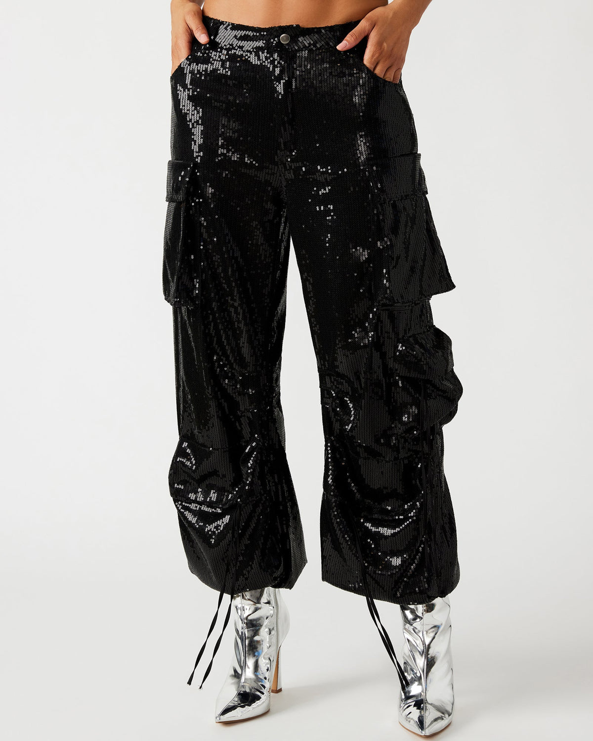 Duo Sequin Pant – Black
