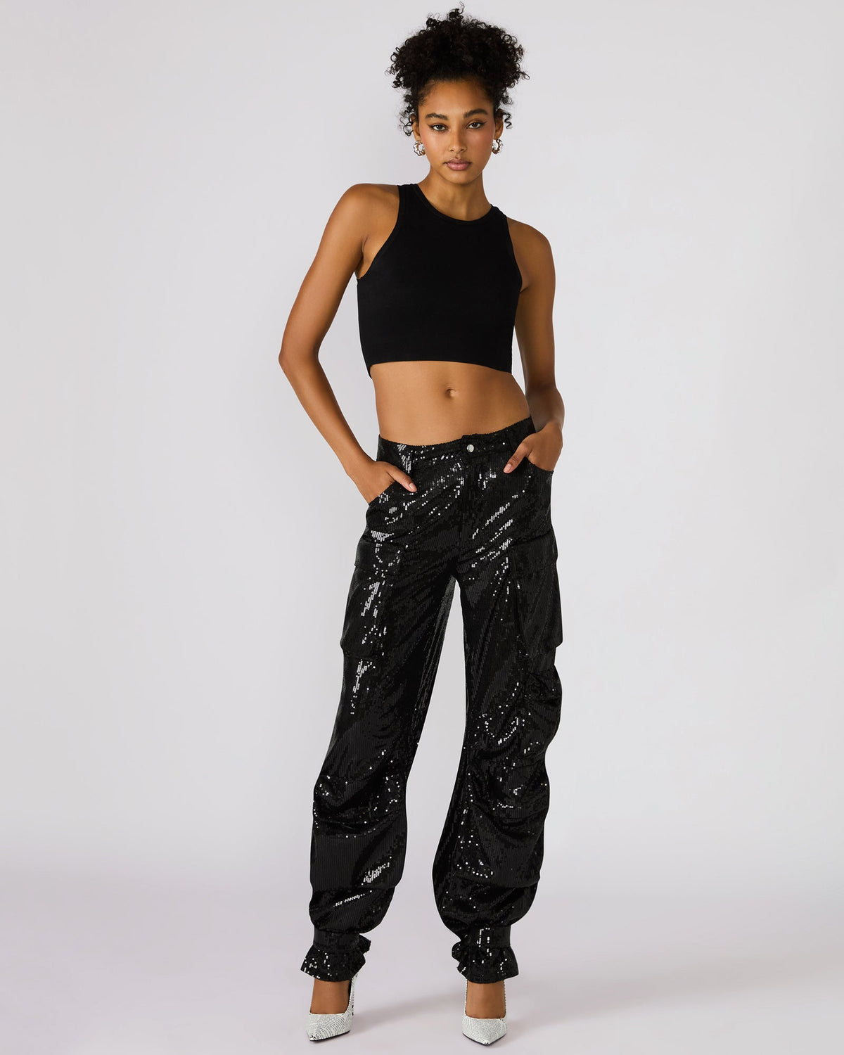 Duo Sequin Pant – Black
