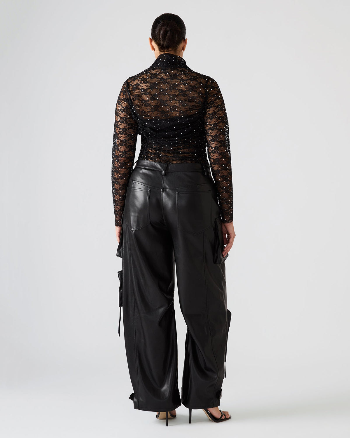 Vegan Leather Duo Pant – Black
