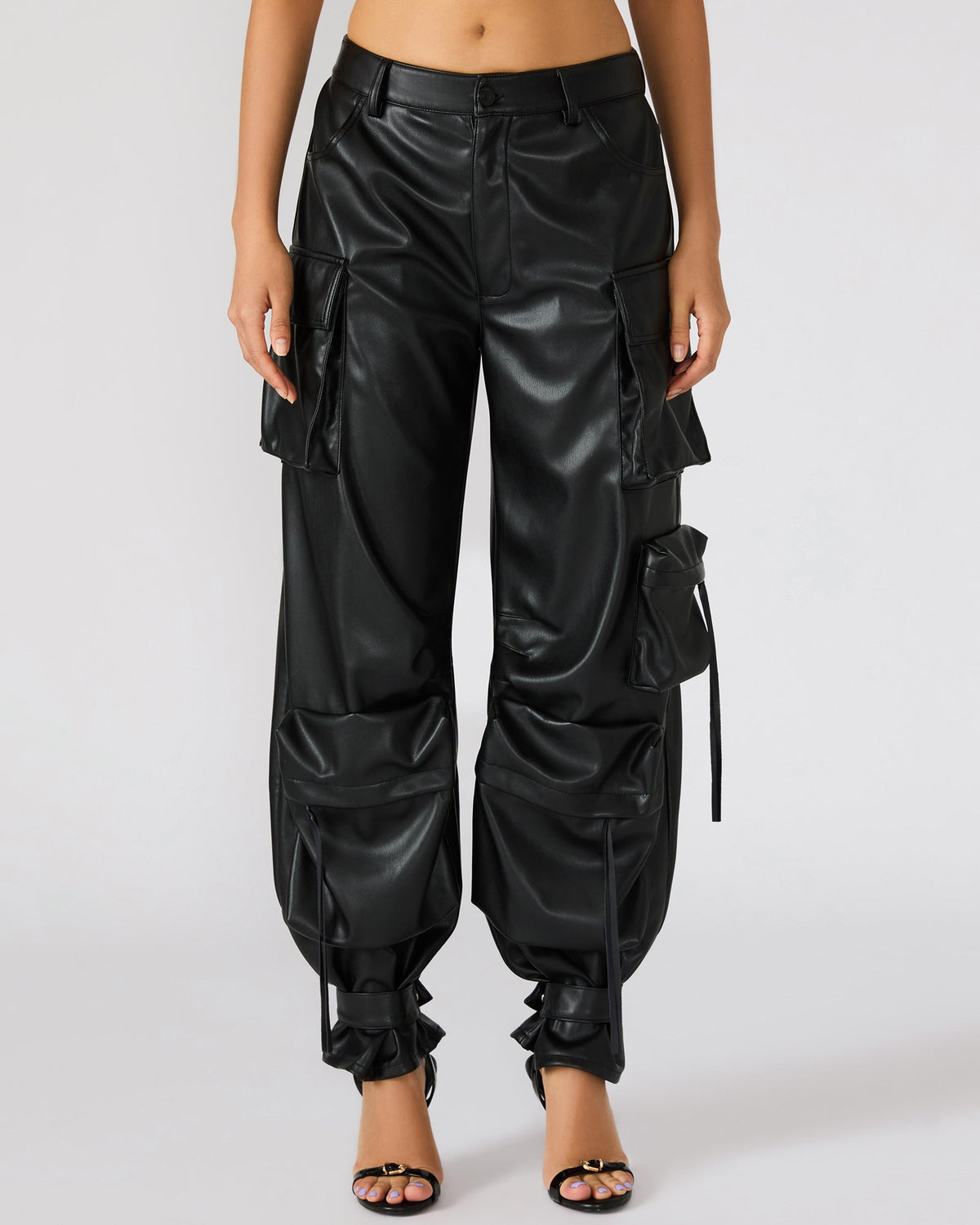 Vegan Leather Duo Pant – Black