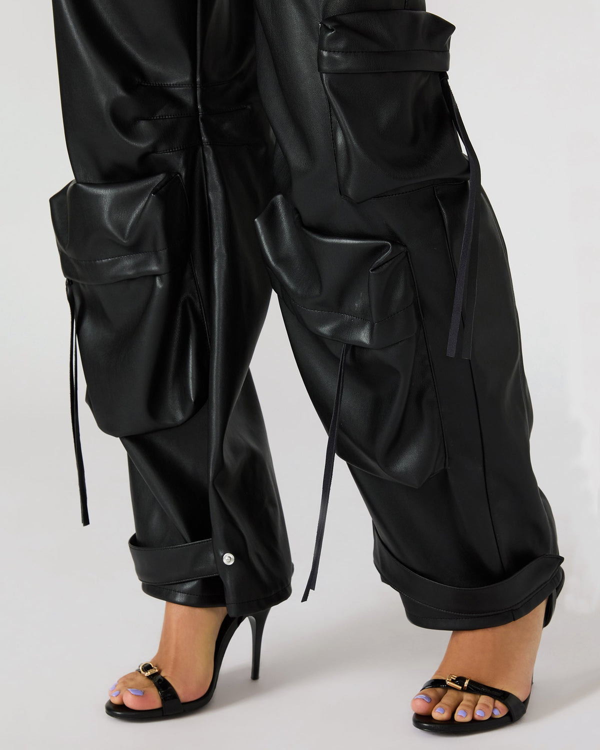 Vegan Leather Duo Pant – Black