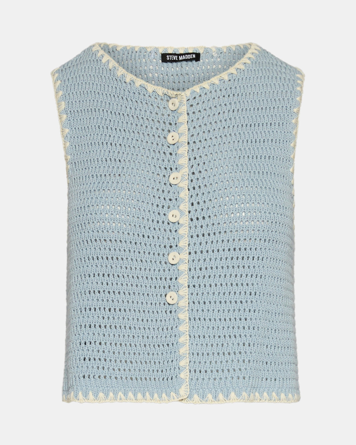 Annya Sweater Vest – Blue Ice