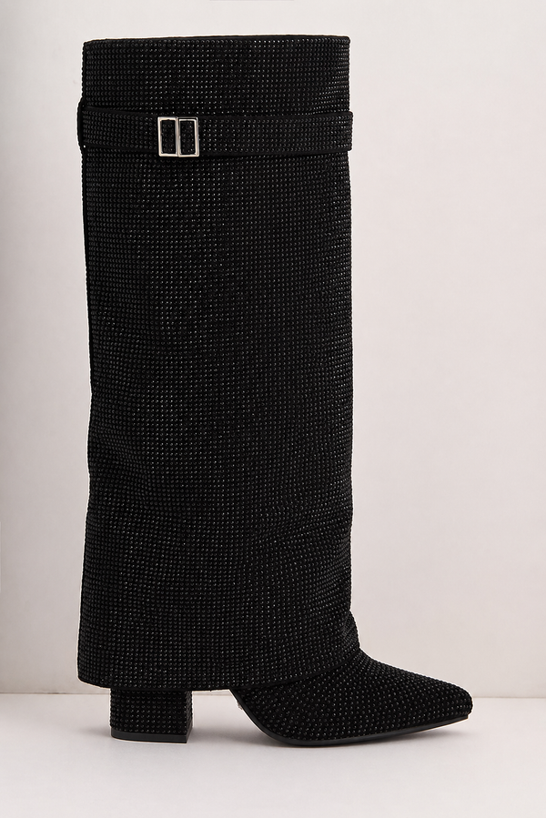 Berlin Suede Black Boots